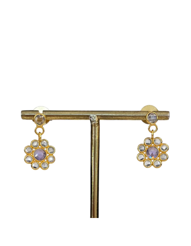 Boucles d'oreilles Florence Zircon bleu - Diaperis Voir les baskets