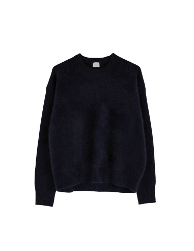 Pull black navy  à col rond - ref 23109 - CT Plage pas cheres