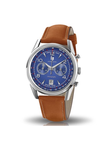 LIP - Montre Homme Himalaya Chronographe Marron Paris Déstockage Promo