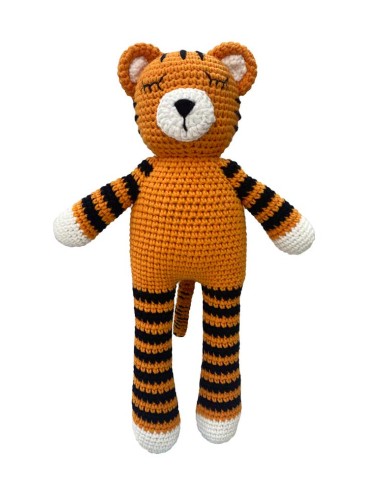 SONG le tigre endormi en édition limitée - Peluche tigre au crochet par Beebee + Bongo Voir les baskets